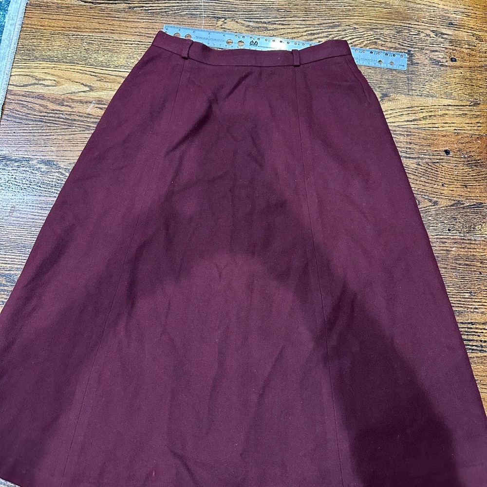 JH Collectibles Burgundy A-Line Skirt